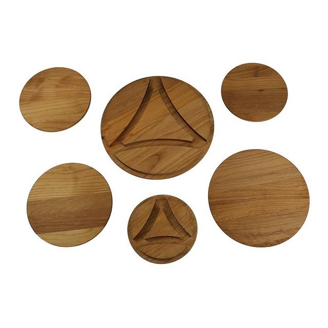 Enclume Cookware Stand Wood Trivets Set, 6-Tier