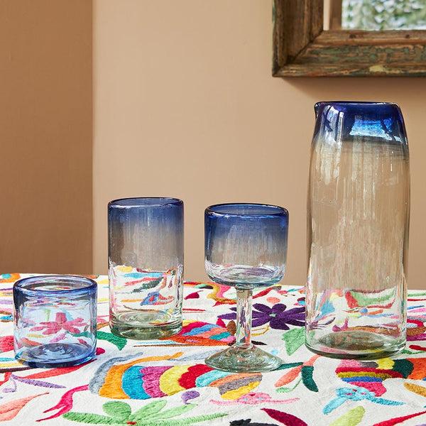 Ombré Blue Highball Glass (set of 4)