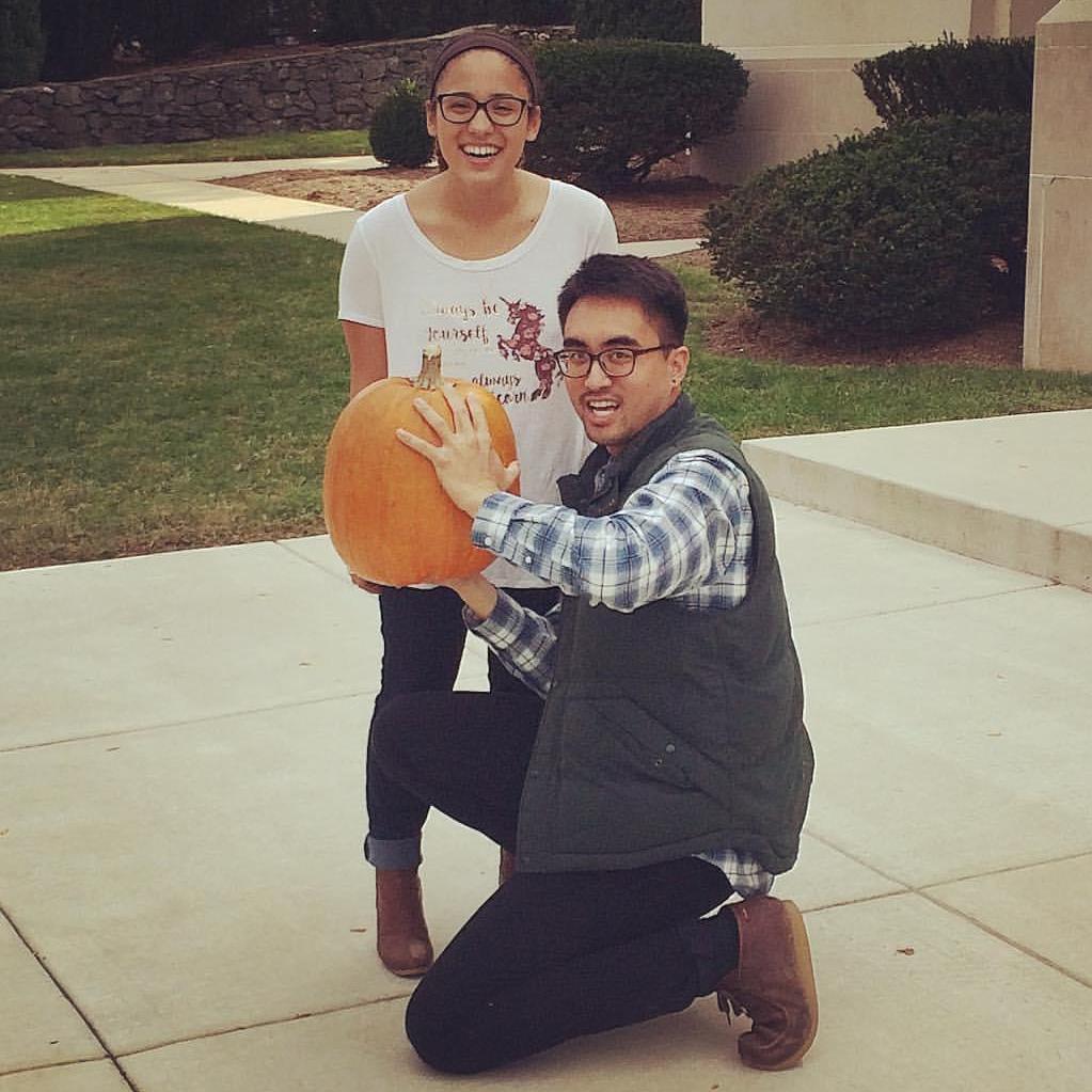 November 2016.
During the Fall of 2016, Randall and Bianca went pumpkin picking. Just a photo to show the light hearted atmosphere of their relationship.