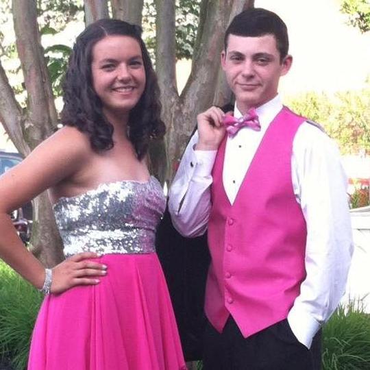 Karter and Erica at their 8th-grade prom back in 2013!