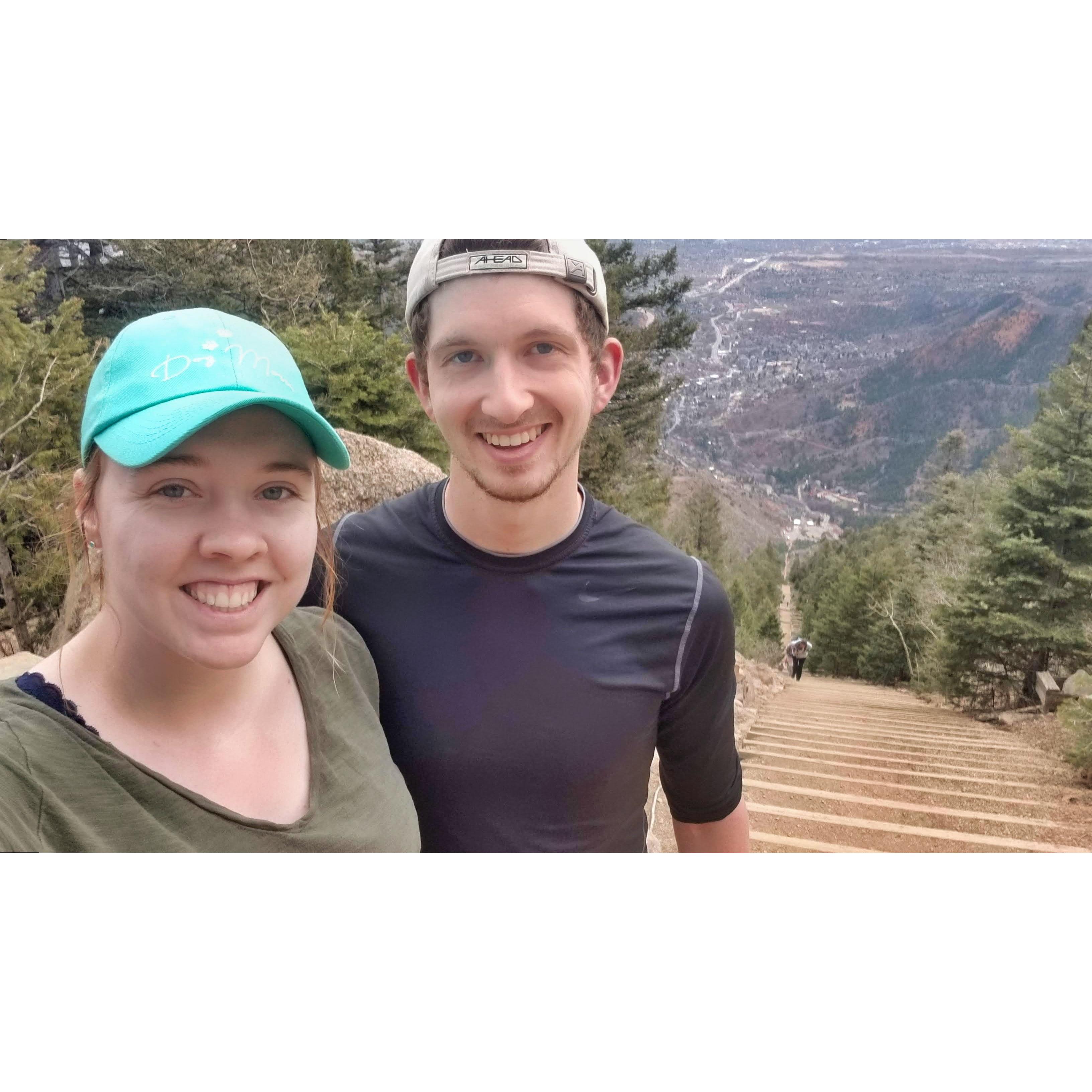 The first time we hiked The Manitou Incline