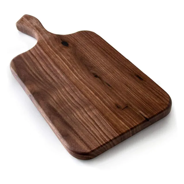 Brazos Home Dark Walnut Wood Cutting Board, Ideal for Serving or Chopping Fruit, Vegetables, Cheese or Meat
