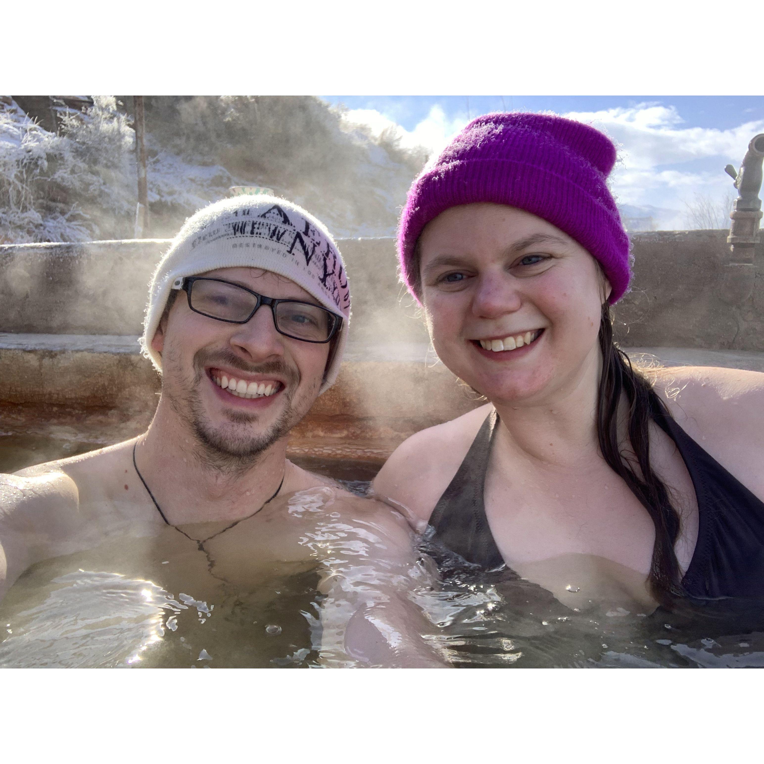 New Years 2022 at some hot springs in Utah.