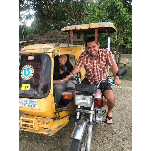 My handsome tricycle driver.