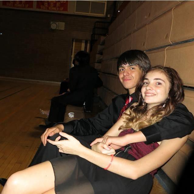 Matt couldn't keep his hands off of Cassie at freshman homecoming in 2013.