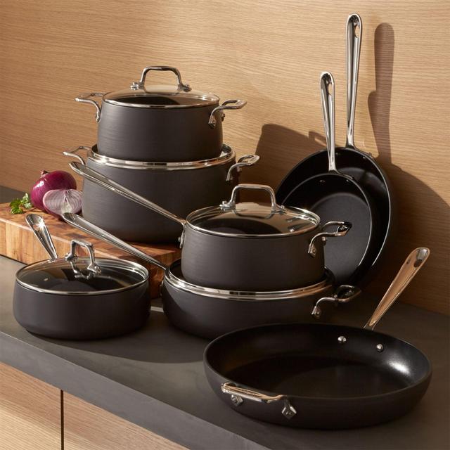 All-Clad ® HA1 Hard-Anodized Non-Stick 13-Piece Cookware Set