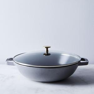 Staub Perfect Pan with Glass Lid, 4.5QT (in Graphite)