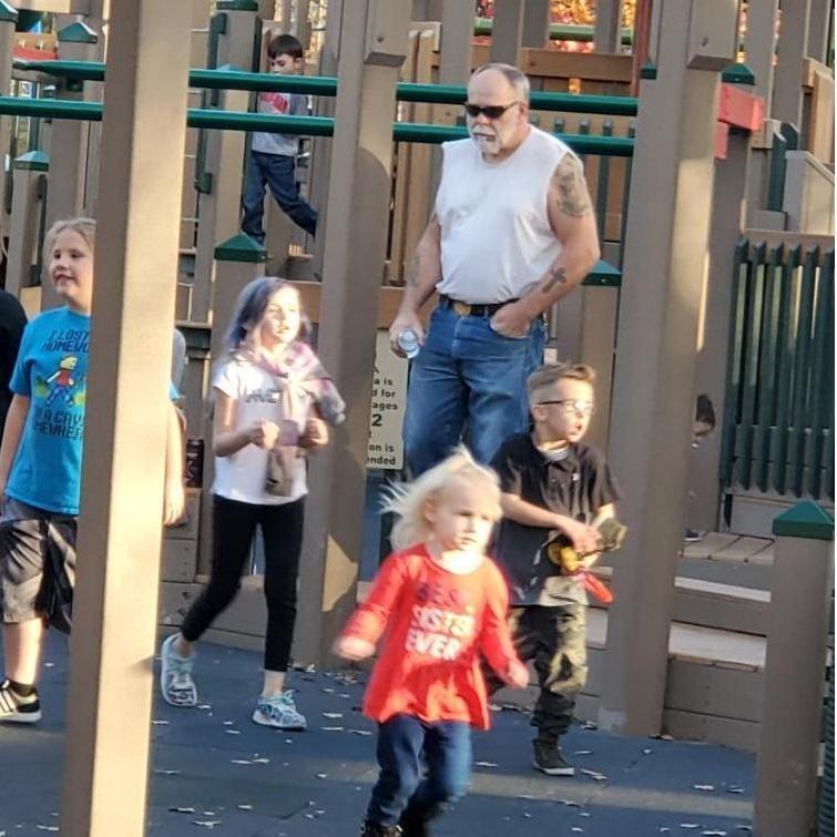 Some sketchy ass dude at  playground