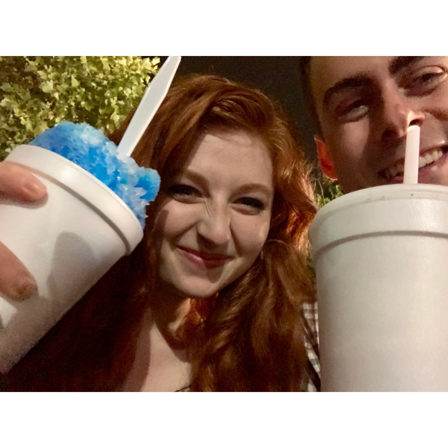 This was after our first unofficial date (or our "not-date" as we like to call it.) We went to Mr. Goodie's to get Ice Cream after going Swing Dancing!