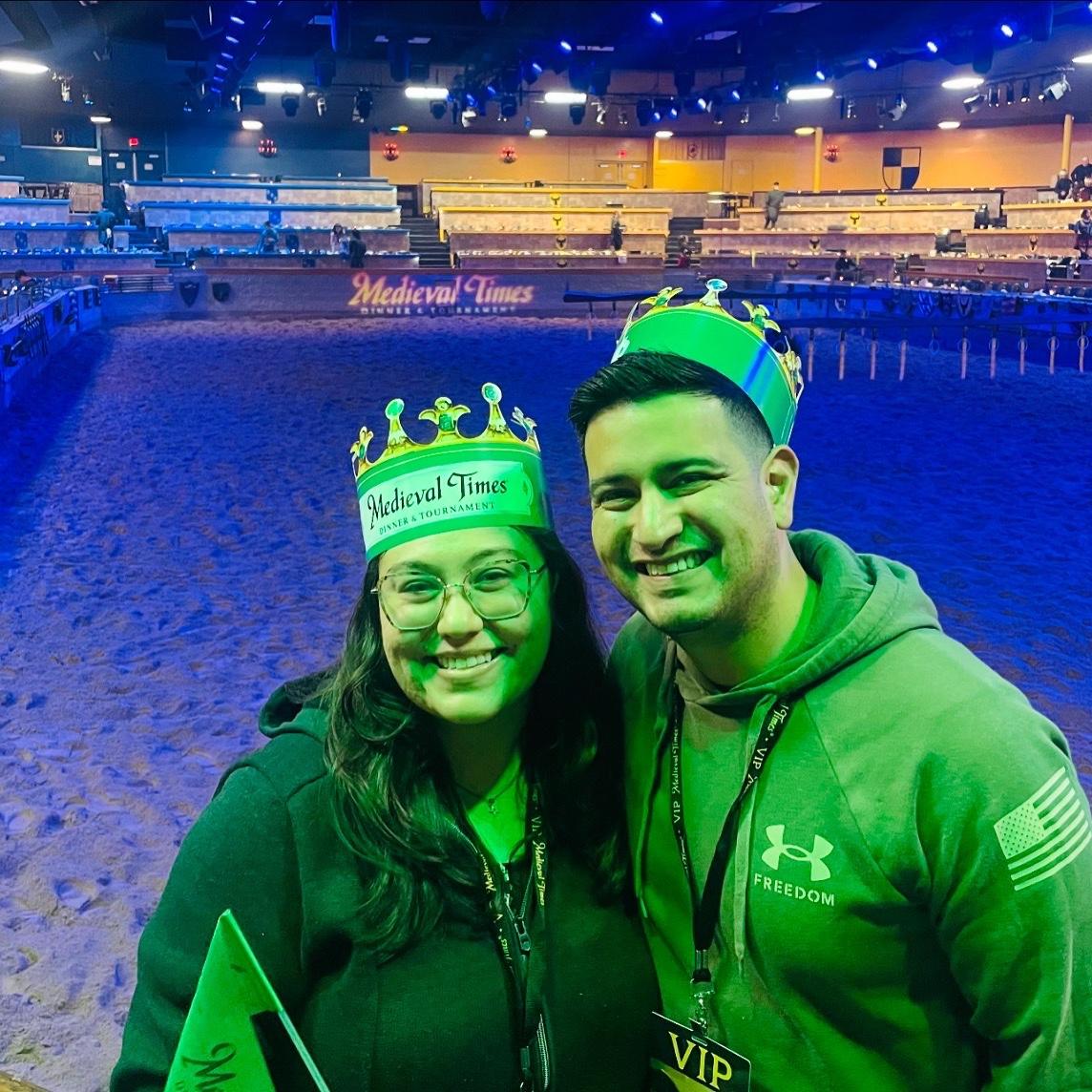 Nerding out at Medieval Times Dinner Show in SoCal. Marilyn surprised Kevin for his birthday (Marilyn loves history lol) (June 2024)