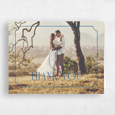 Cobalt, Blue Wedding Thank You - Idalia Photo