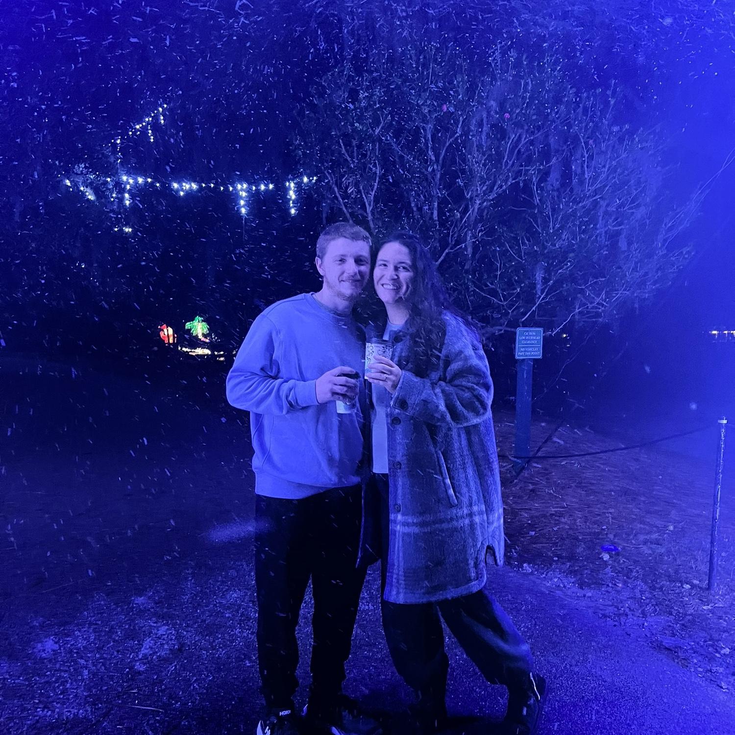 Airlie Gardens visit during Christmas to see the lights