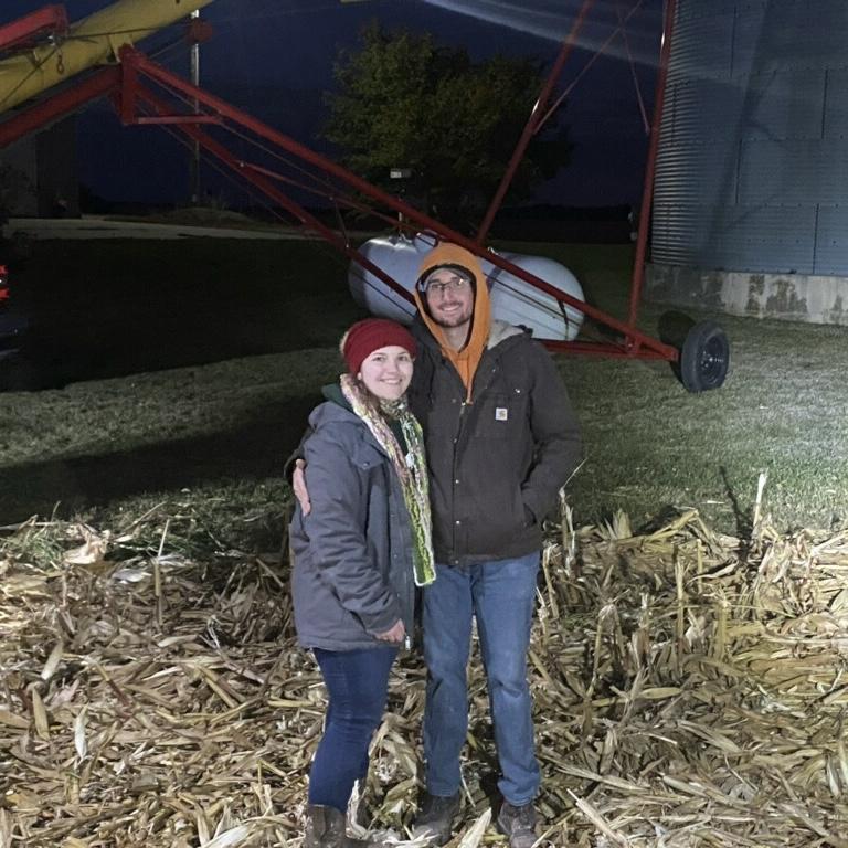 This was our first picture together, and our first time together on the farm.