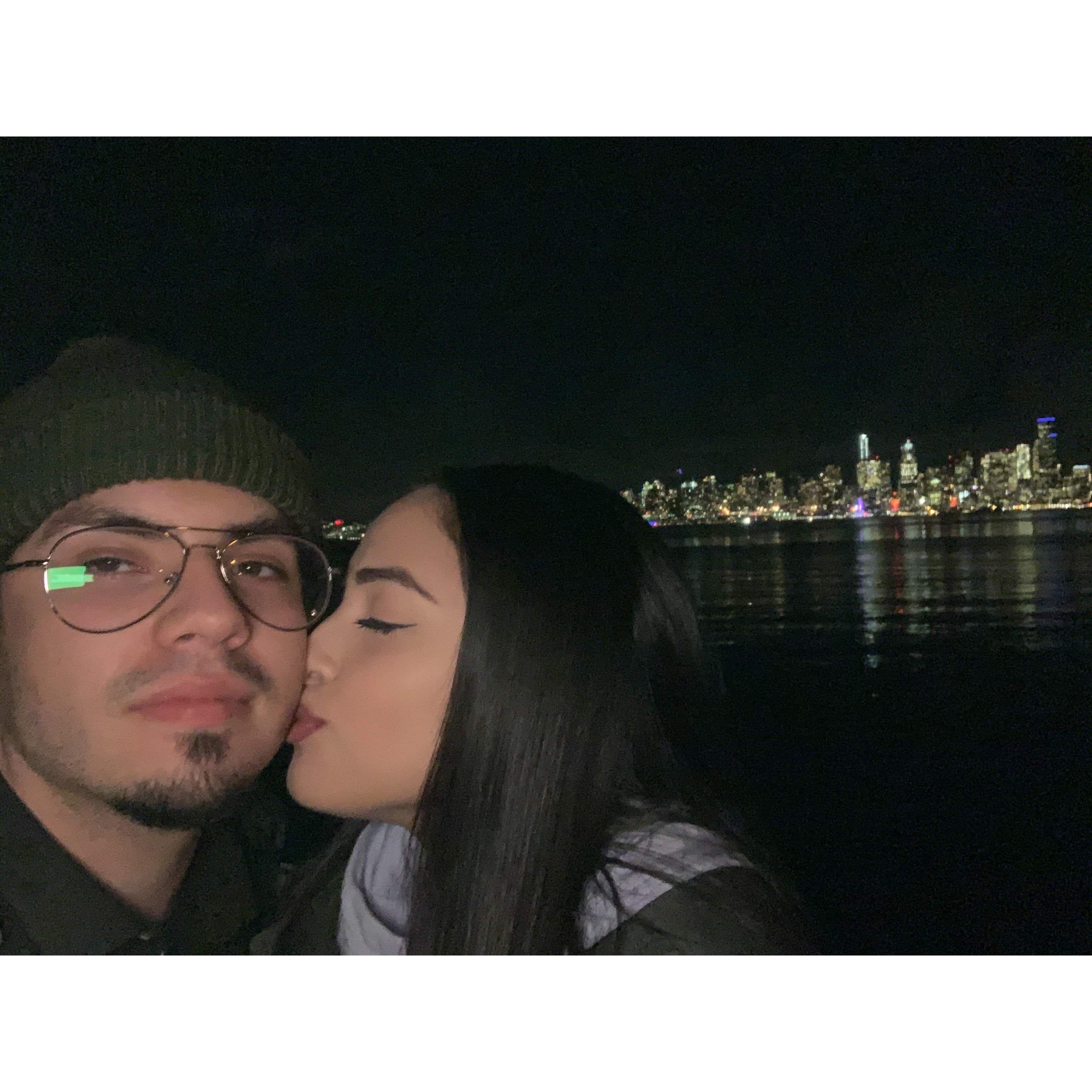 Our first date when he asked me to be his girlfriend