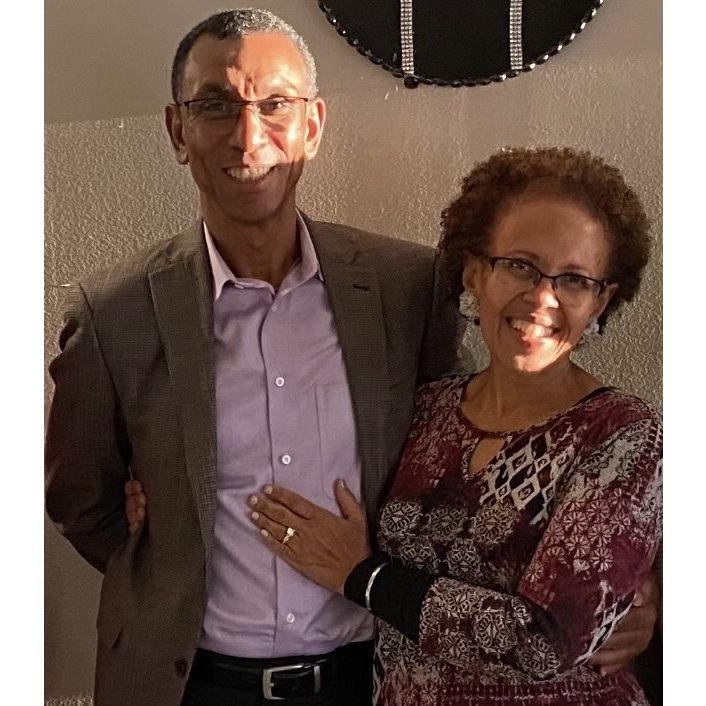 Celebrating our engagement with a few members of our families at Karen's International Cuisine in Conyers, GA.