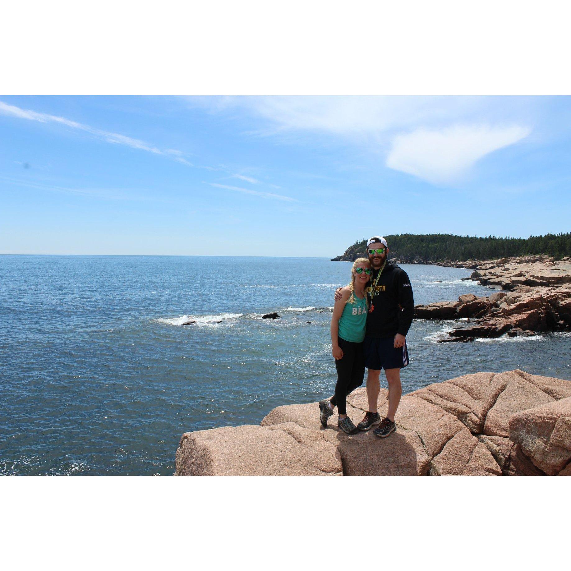 Mike and Meg at Acadia National Park