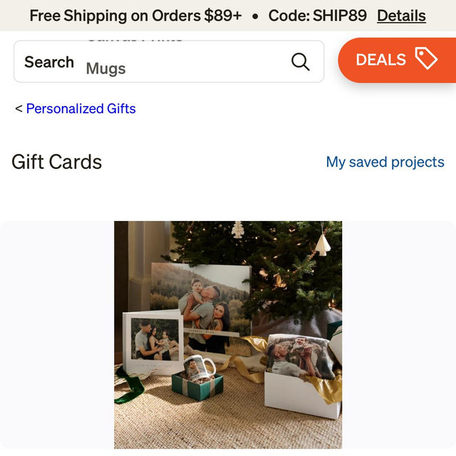 Shutterfly gift card for wedding prints