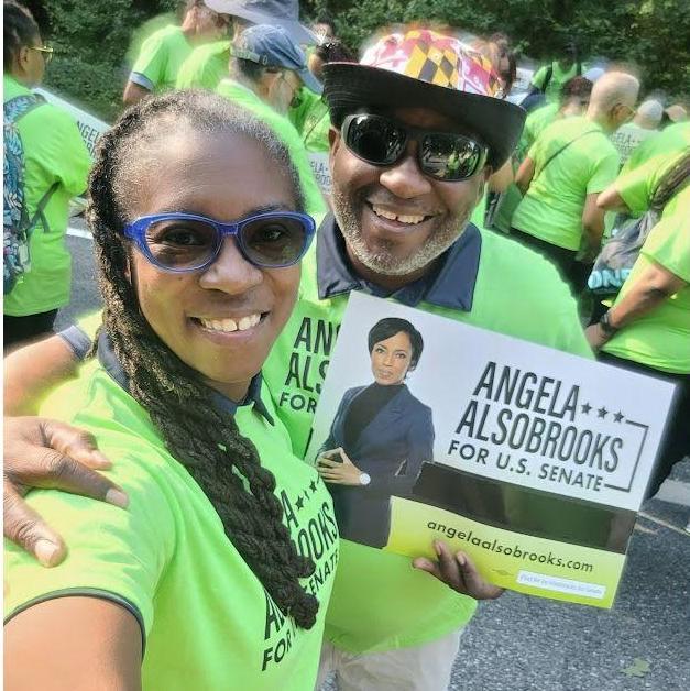 Supporting Senator Alsobrooks, the first African-American US Senator from MD.