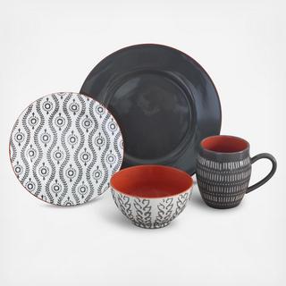 Tangiers 16-Piece Dinnerware Set, Service for 4