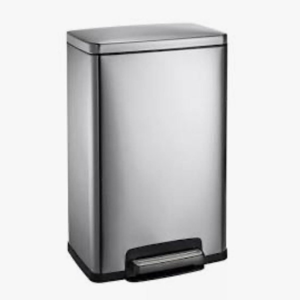 Tramontina 13-Gallon Step Trash Can - Stainless Steel