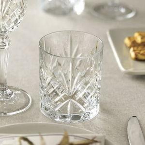 Melodia Crystal Double Old fashioned Glasses, Set of 6