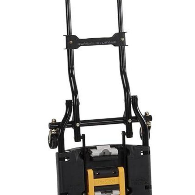 COSCO 12225YGB1E 2-in-1 Folding Hand Truck, 300 lb. Capacity, Multi-Position with Extendable Handle, Yellow