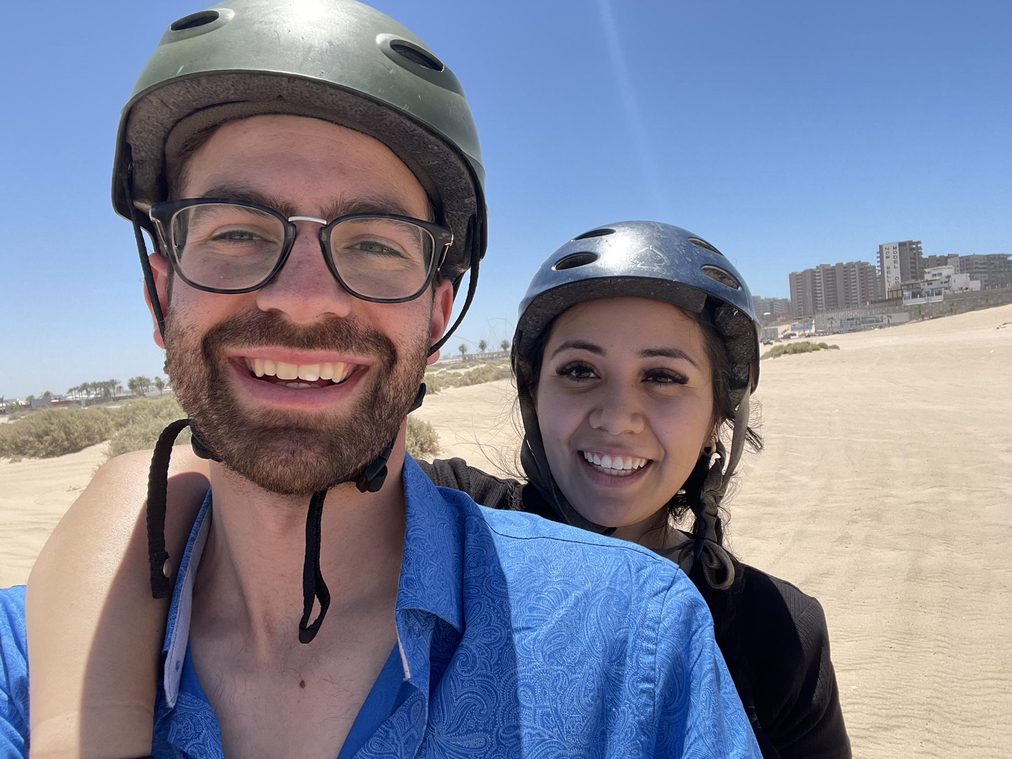 We rode some ATV’s in Puerto and I let Kellan drive ;)