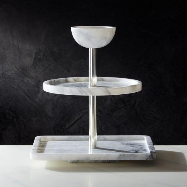 3-Tier Marble Party Tower