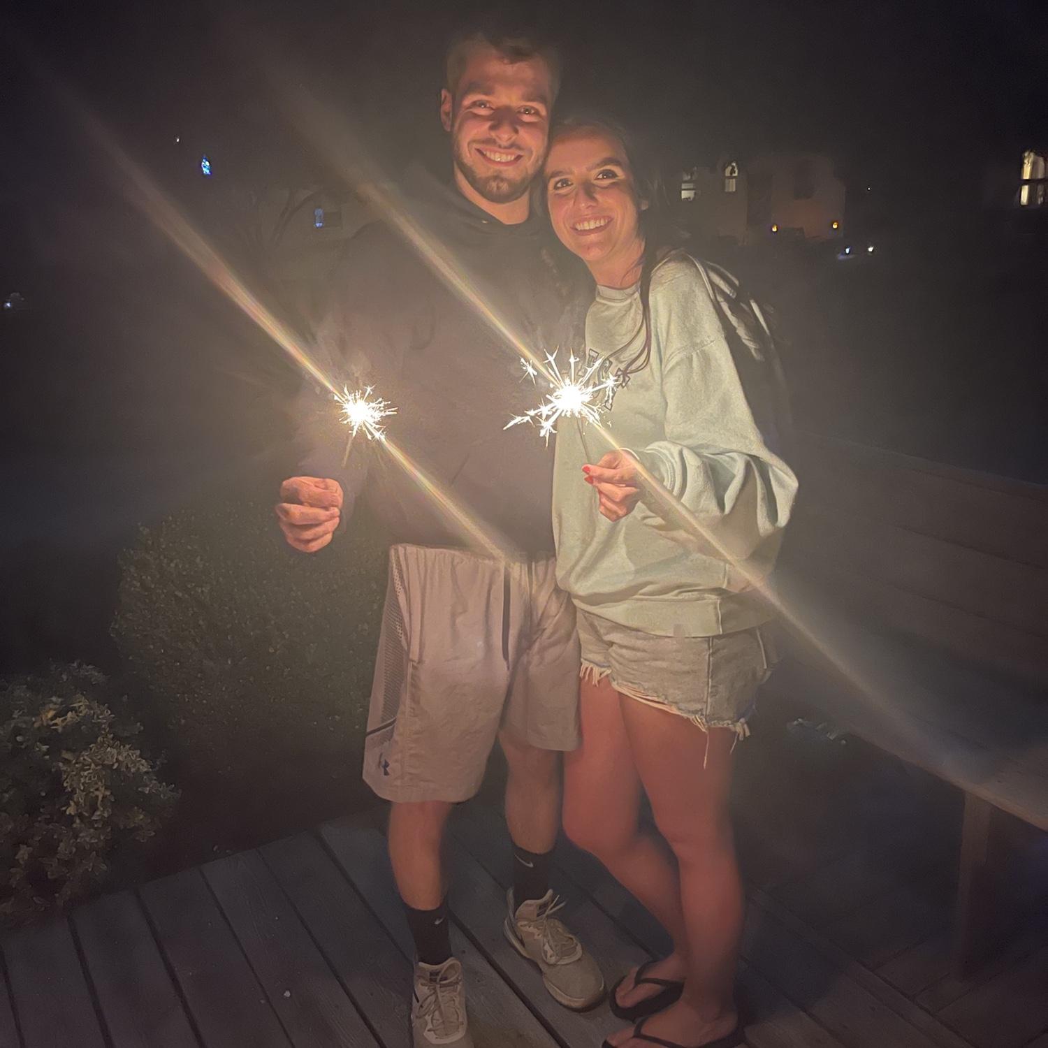 Our first photo together