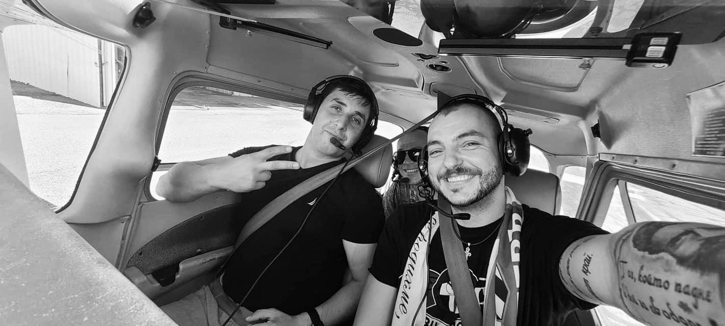 Miro and Todor flying