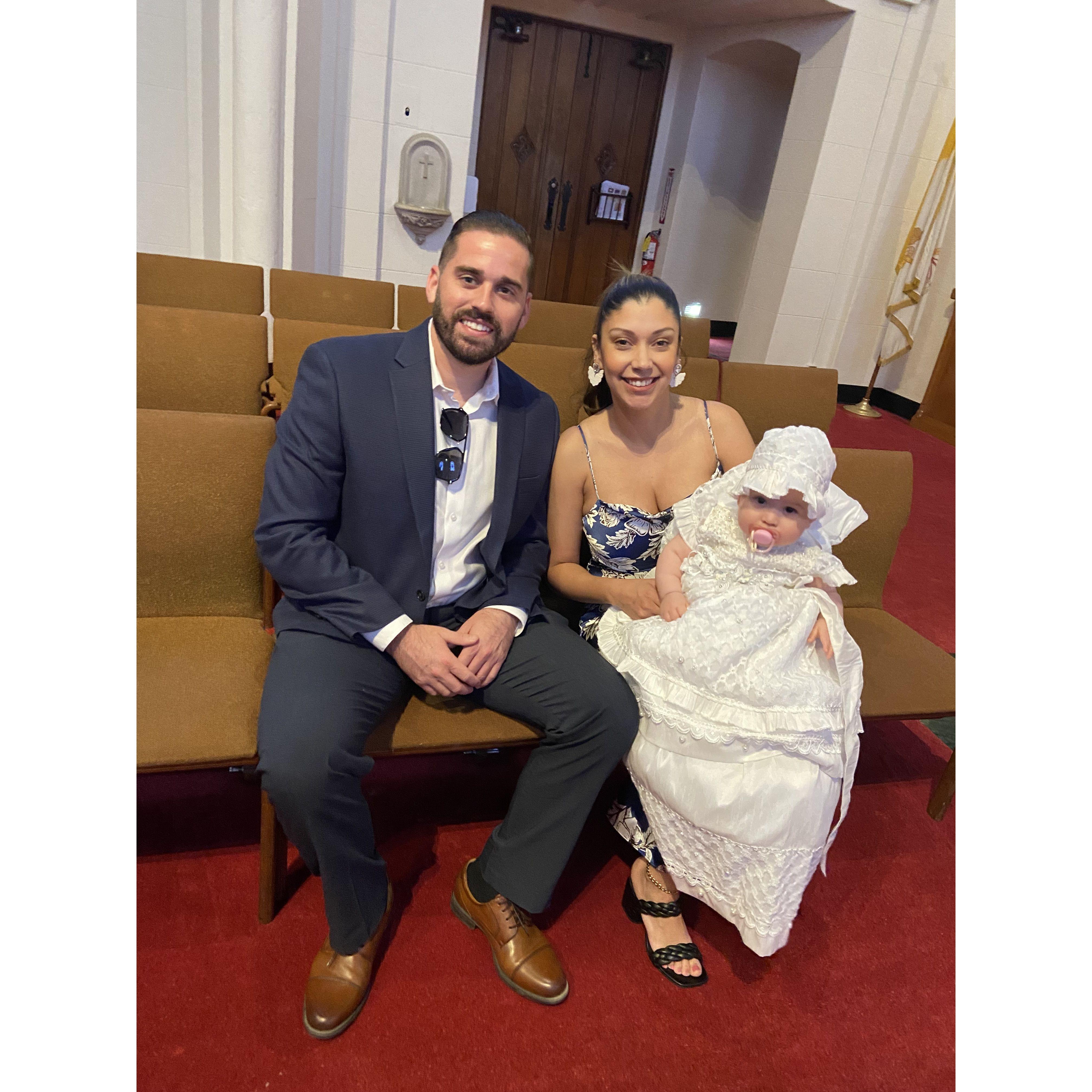 We became Godparents to my beautiful niece Analia