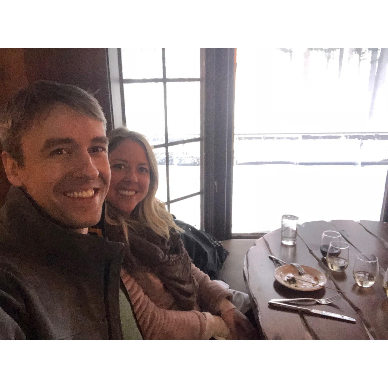 Wedding food tasting at the Jolly Pumpkin in Traverse City, MI