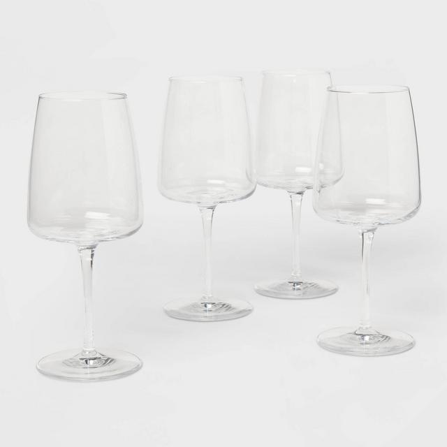 4pk Simbury Wine Glasses Red - Threshold™