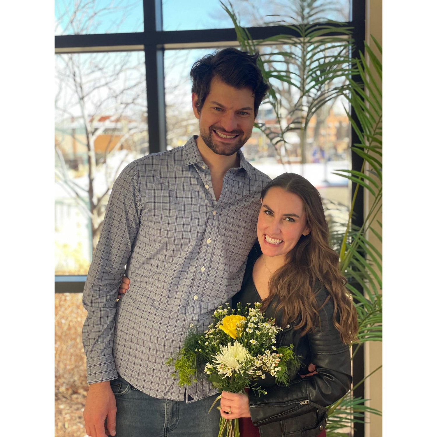We're married!