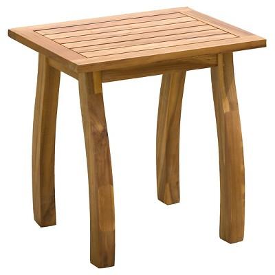 Selma Acacia Accent Table - Brown - Christopher Knight Home