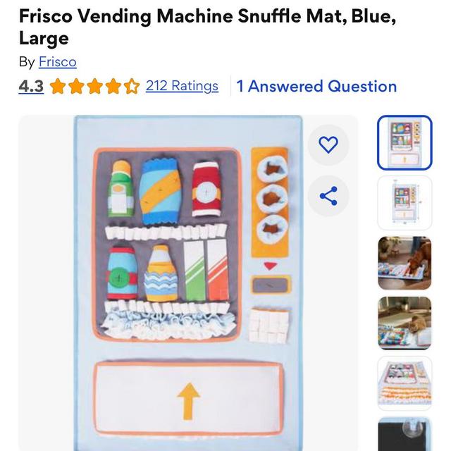 Frisco Vending Machine Snuffle Mat, Blue, Large