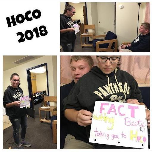 Asking Matt to come to homecoming