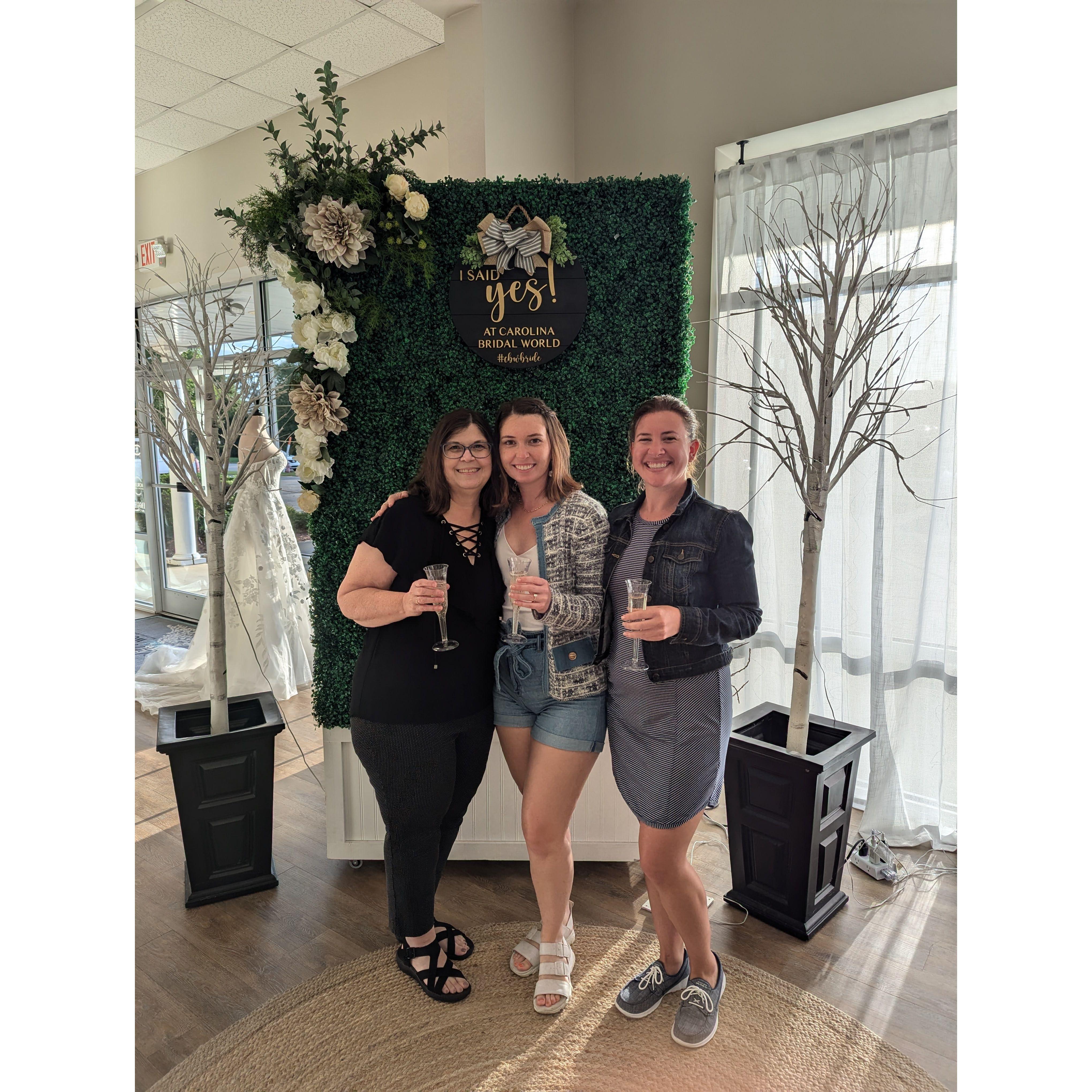 Kaylie said yes to the dress!