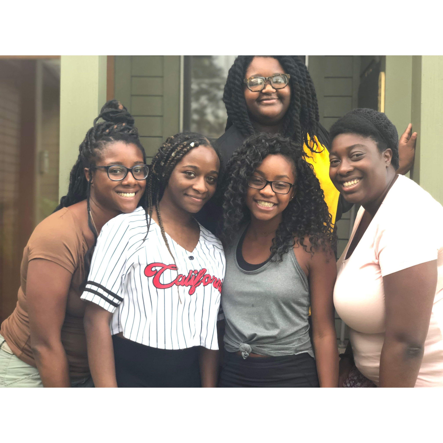 Lauren and her cousins. (Kori, Brittney, Natalie, and Elise)