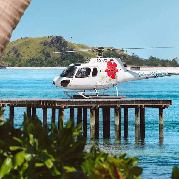 Helicopter Transportation from Fiji to Tokoriki Island