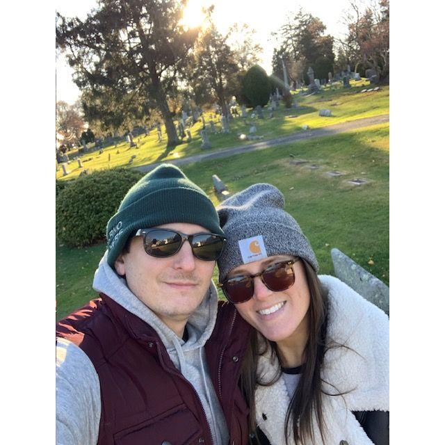 Enjoying a walk at our local spot!