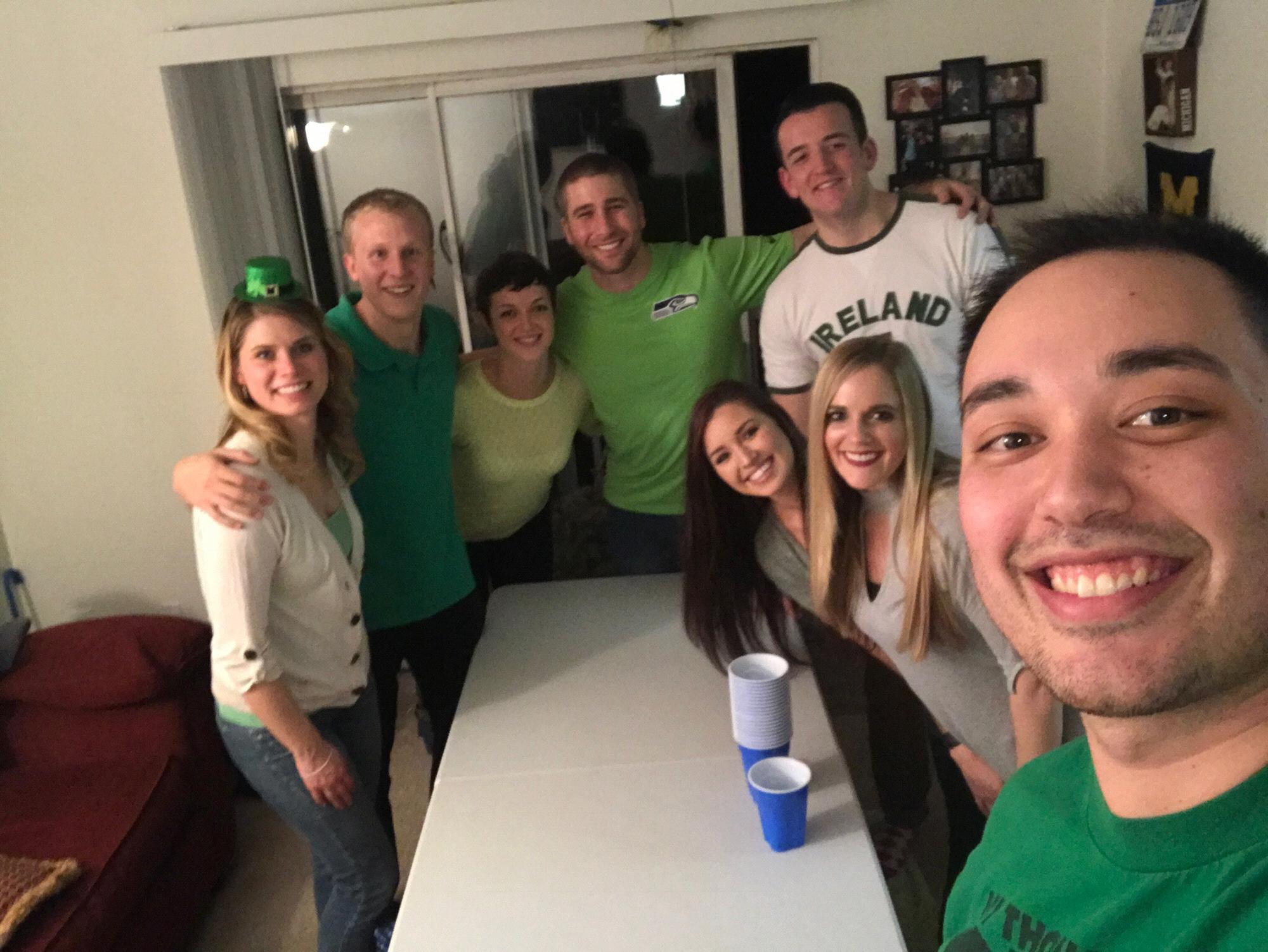 First night we met, St Patrick’s Day, 2017