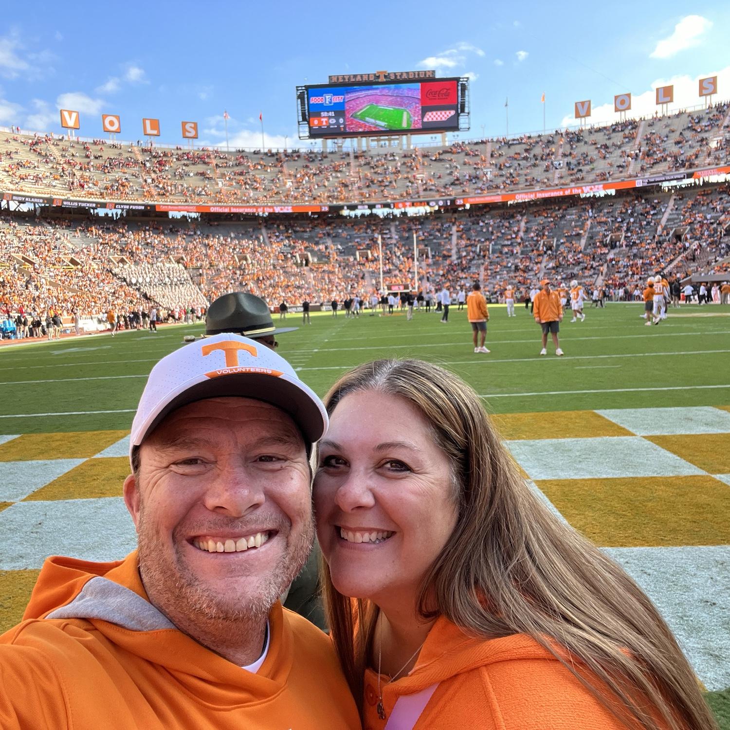 Bryan got us pregame on field passes, so cool!