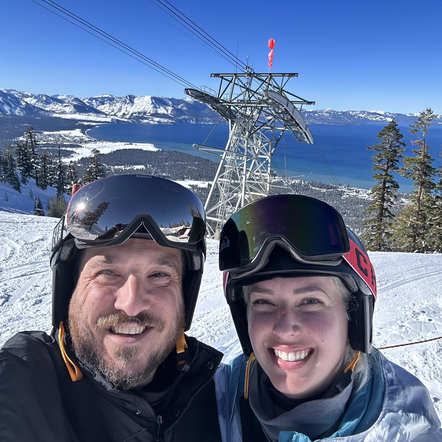 Took ski lessons for the first time together!