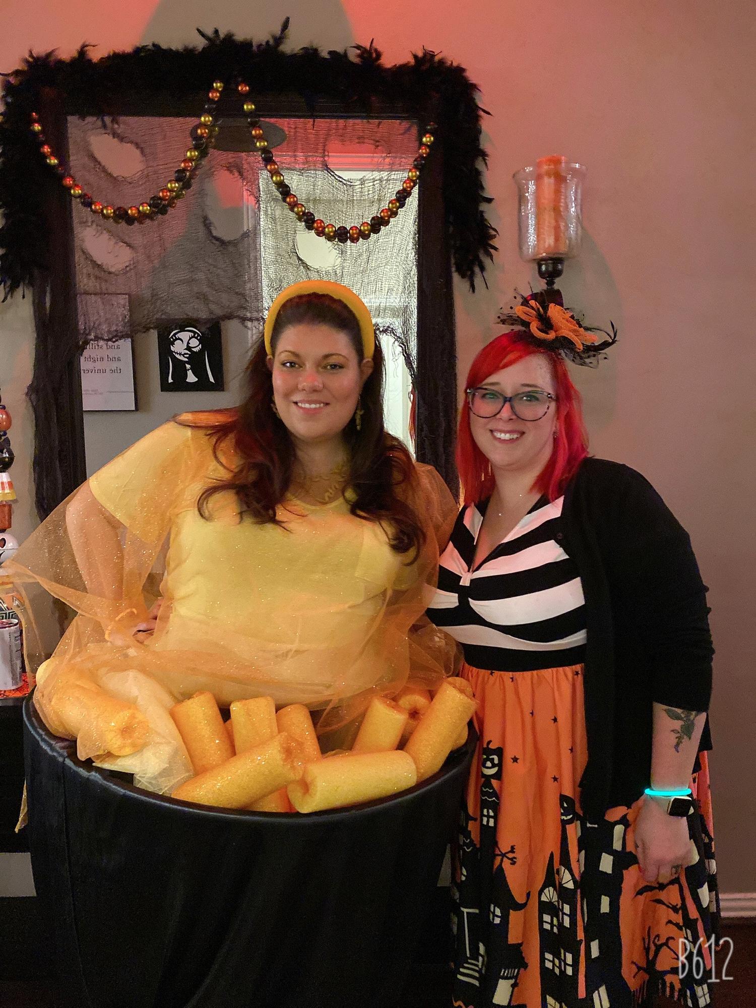 Ali and Cathy on Halloween. Life of the party I tell ya