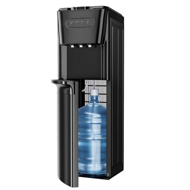 Urbansync Bottom Loading Water Cooler Dispenser for 5 Gallon Bottles, 3 Temperatures with Hot, Room & Cold Spouts, Home, Office, Living Room, Child Safety Lock, Convenience and Safety.