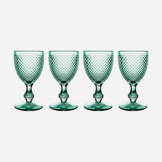 Bicos Set of 4 Water Goblets Mint