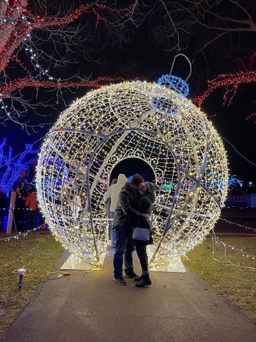 detroit zoo lights 2021: the night we got engaged