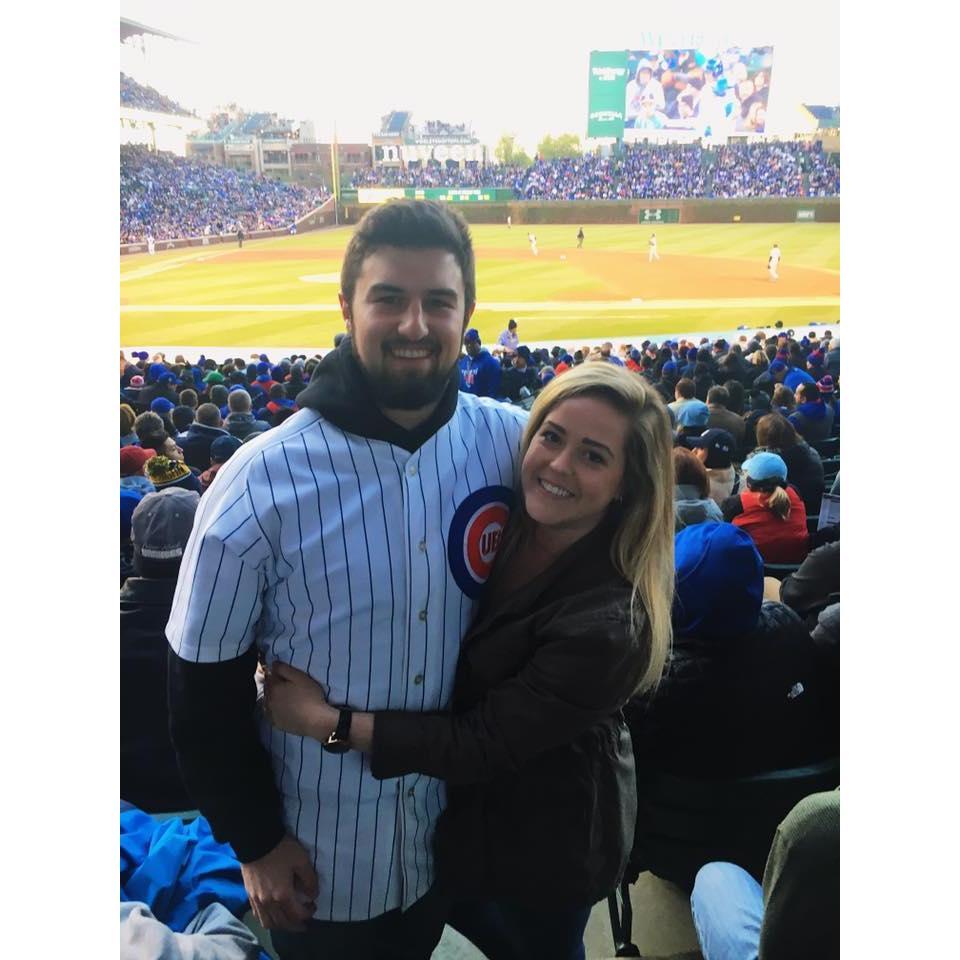 The only time Sam was ever caught in a Cubs jersey ;)