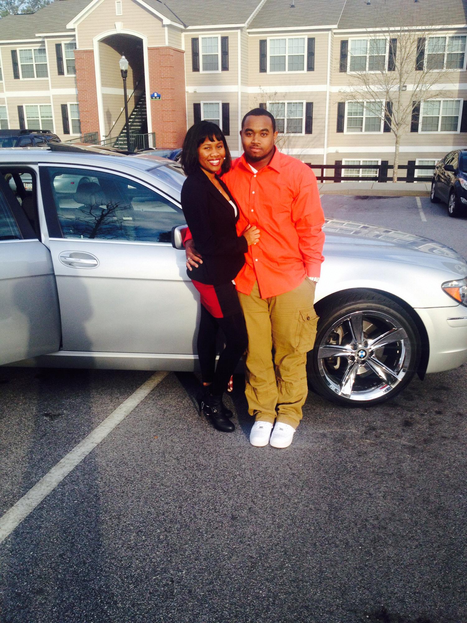 On our way to ATL for our first Valentine's Day together